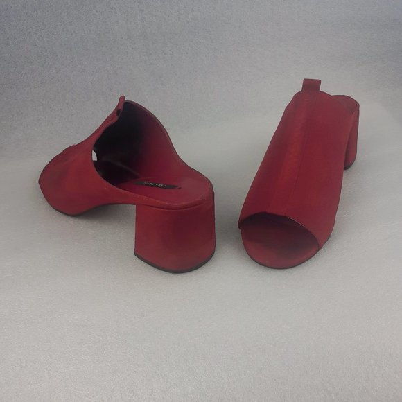 Zara Woman Chunky Block heel Celebrity Red carpet Suede Sandal us10/8uk - Picture 2 of 5